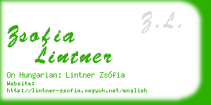 zsofia lintner business card